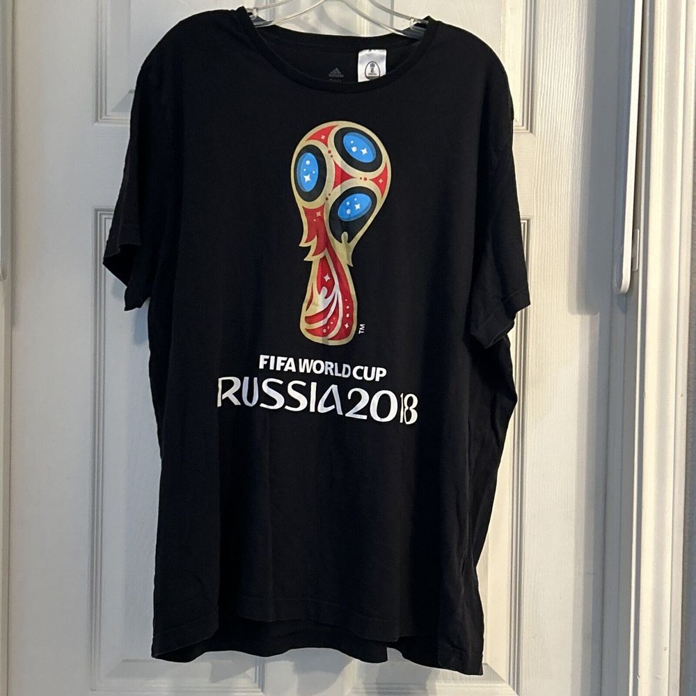 Adidas FIFA World Cup Russia 2018 Black T-Shirt Men's 2XL